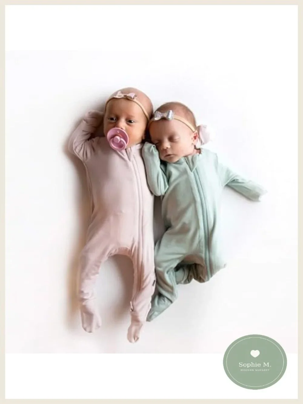 Baby Footie Sleeper Dual Zipper Bamboo Rayon Stretch